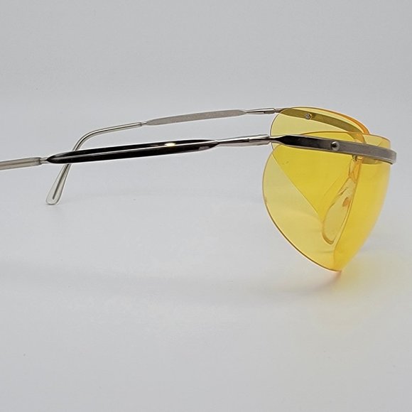 Renauld of France Orama IV Gold Frame Yellow Lens Bikini Sunglasses w/ Case NOS - Picture 6 of 16